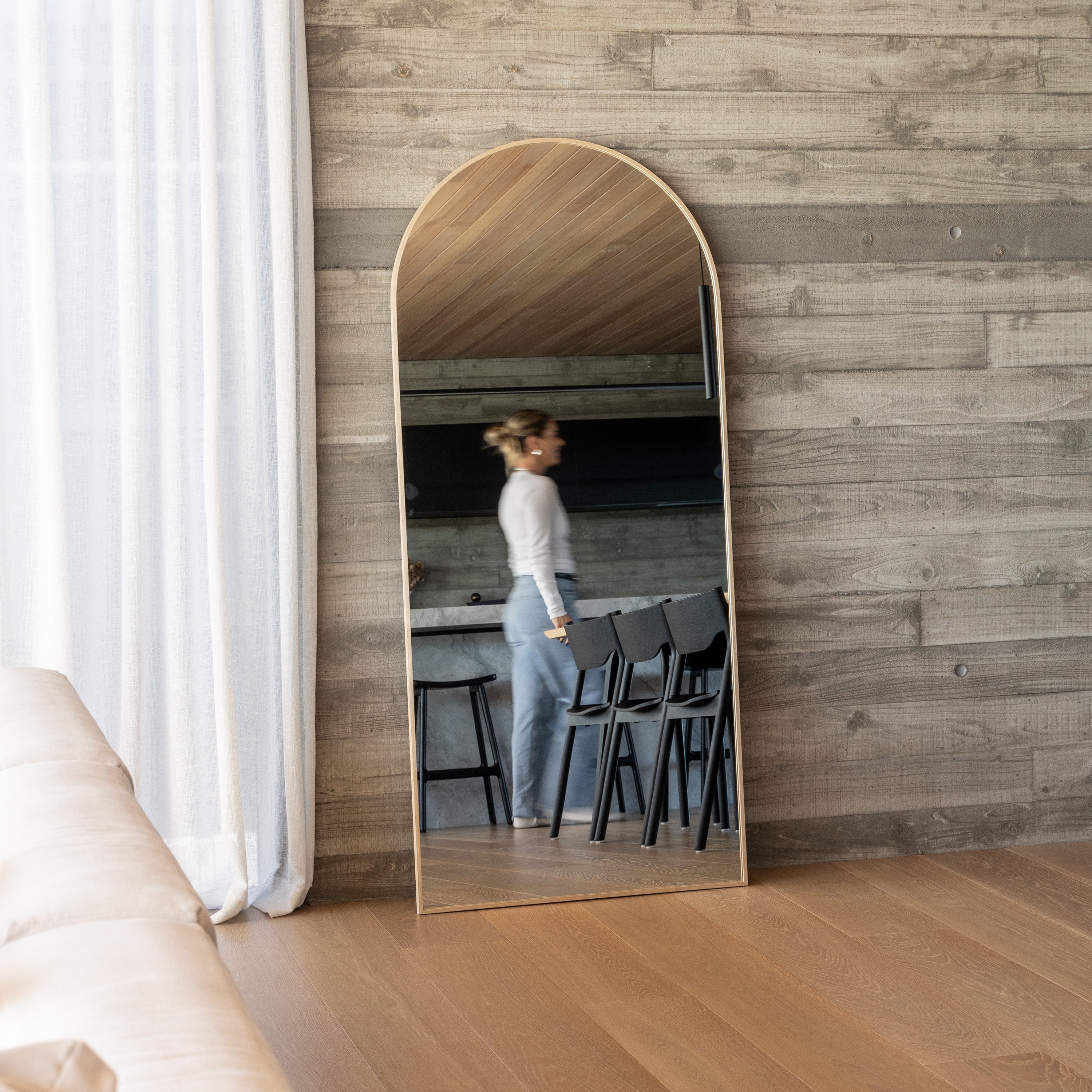 Framed Arch Full Length Mirror